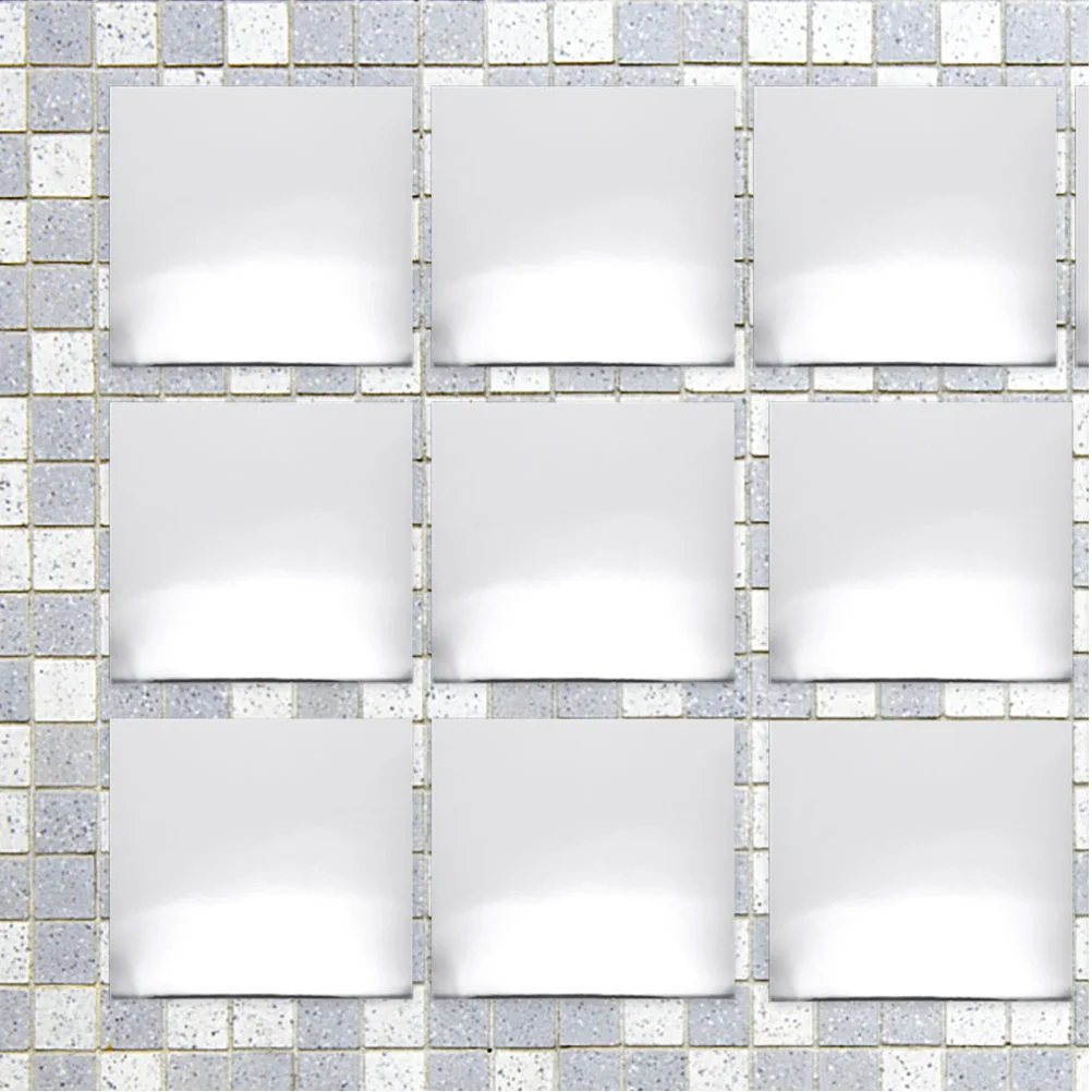 

24Pcs Square Mirror Wall Stickers Self Adhesive Frameless Acrylic Mirror Tiles for Bedroom Bathroom Living Room Decoration