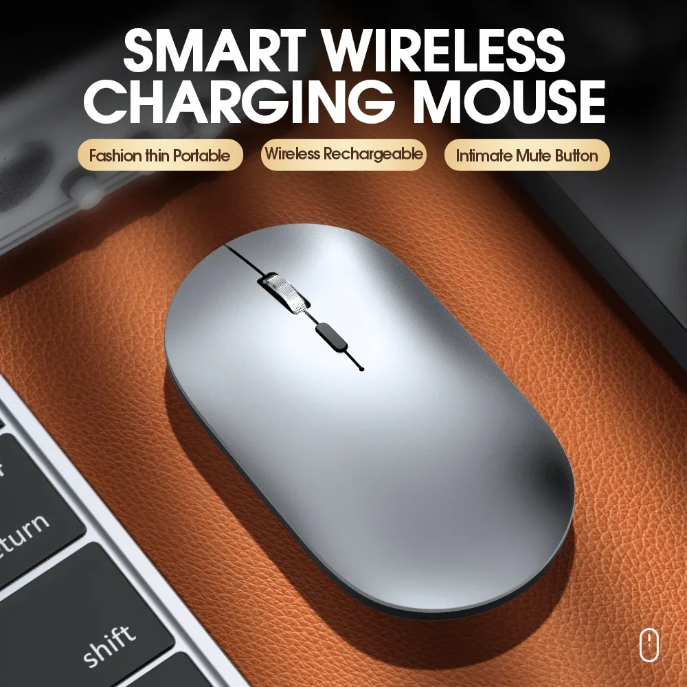 

Беспроводная Bluetooth-мышь, бесшумная перезаряжаемая мышь, Bluetooth-мышь для портативного компьютера, настольного ПК, MacBook Mac, iPad, IPhone, планшета
