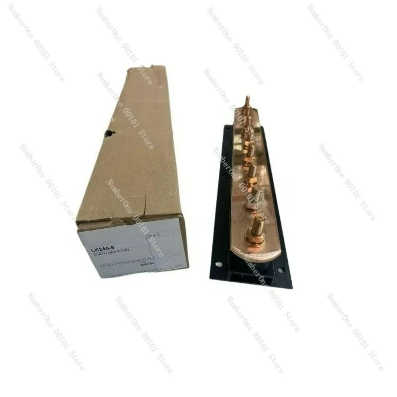 6-Way Copper Grounding Rod, 400mm Length LK245-6, Electrical Earth Bar for Lightning Protection System