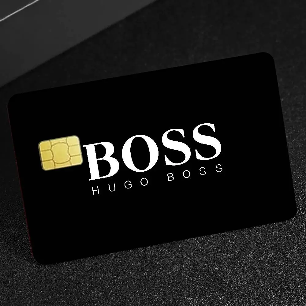 Classic Popular H-HugoS B-BossS Logo Anmie Sticker Film Skin Cover For Credit Card Debit Bank Card Front