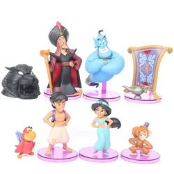 Disney Princess Figure Toy Jasmine Evil Monkey Tiger Aladdin and His Lamp PVC Action Figure Model Toy Dolls