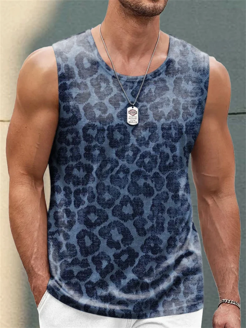 Canotte con grafica floreale alla moda per uomo Moda estiva Streetwear Gilet senza maniche stampato in 3D Top traspiranti oversize casual