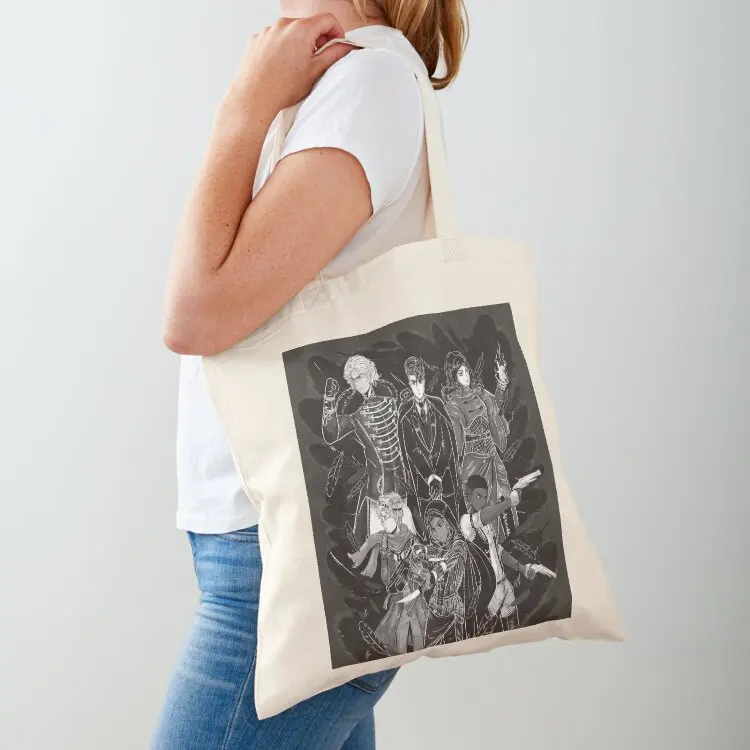 

Inktober: Six of Crows Tote Bag tote bags aesthetic Gift bag Women's handbag university shopper bag