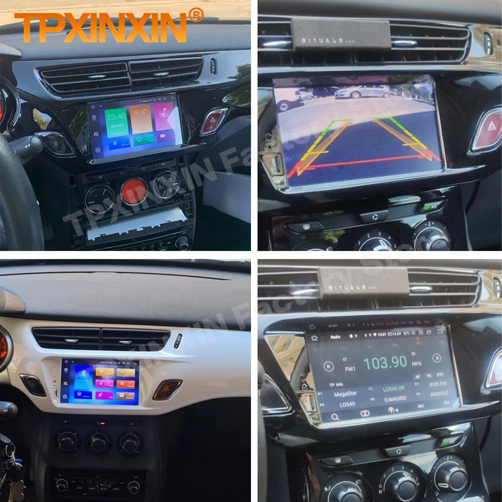 Radio Android 16 para Citroen C3 DS3 2010-2016, Reproductor Multimedia para Auto con Carplay