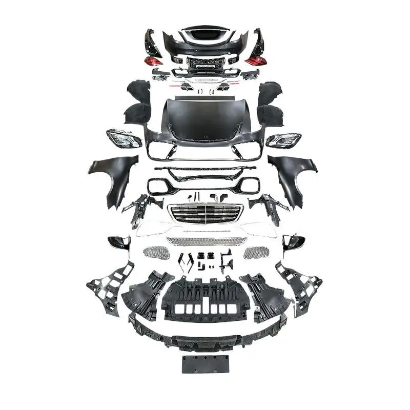 

Hot Sale Bodykit for S Class 2006-2013 W221 Facelift to W222 S63 Style Bumper Feeder Led Headlight S65 S450