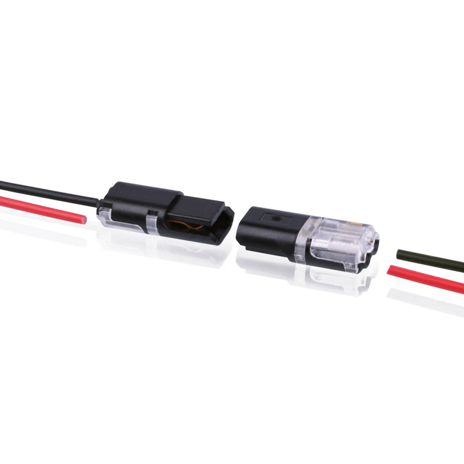 10PCS Fast Plug Wire Connector 2Pin Splice Cable Crimp Terminals With Locking Buckle Car Waterproof Electrical Connector