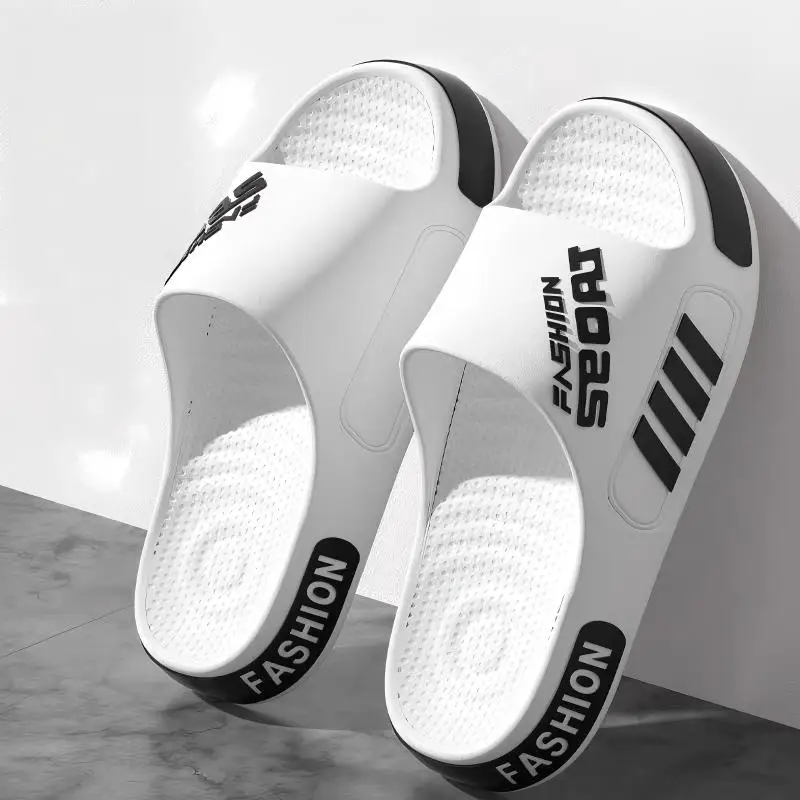 Men's High-End Slippers, Professionally Designed Large Size Eva Slippers, Trendy Student Couple Sandals, Outdoor Wear Non-Slip Slippers for Women in Summer