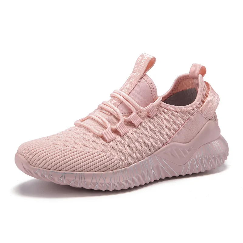 

High Quality Summer Women's Sports Shoes Fashion Pink Women Casual Sneakers Light Breathable Running Shoes Men Walking Shoes