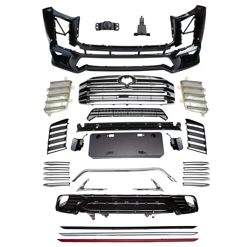 Suitable For 22 Toyota Highlander Modified Cooluze Front And Rear Bars Surround Bumper To Change Appearance Decorative