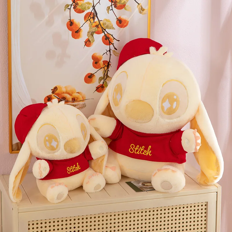 لعبة كاواي ديزني القطيفة الكبيرة ذات الغرز الصفراء المحشوة على شكل حيوانات هدية عيد ميلاد للأطفال لعبة محبوبة لطيفة للأطفال هدية مثالية