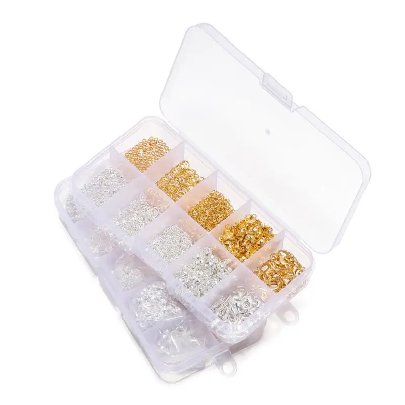 1260-teiliges Set für die Schmuckherstellung, Starter-Kit für Ohrringe, Halsketten, Bastelmaterial, DIY-Perlen, Schmuckzubehör, geeignet für Erwachsene und Anfänger. – Detail 2
