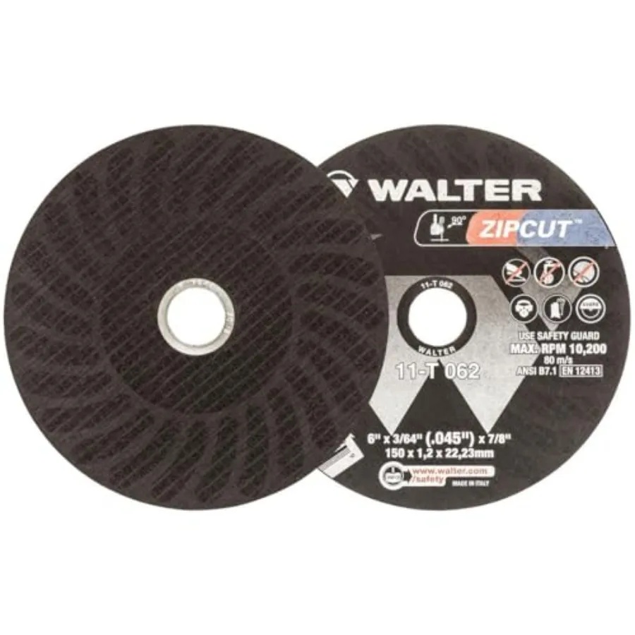 

Отрезные круги Walter 11T062 6x3/64x7/8 Zip Wheel, тип 1, зернистость A60, упаковка 25 шт.