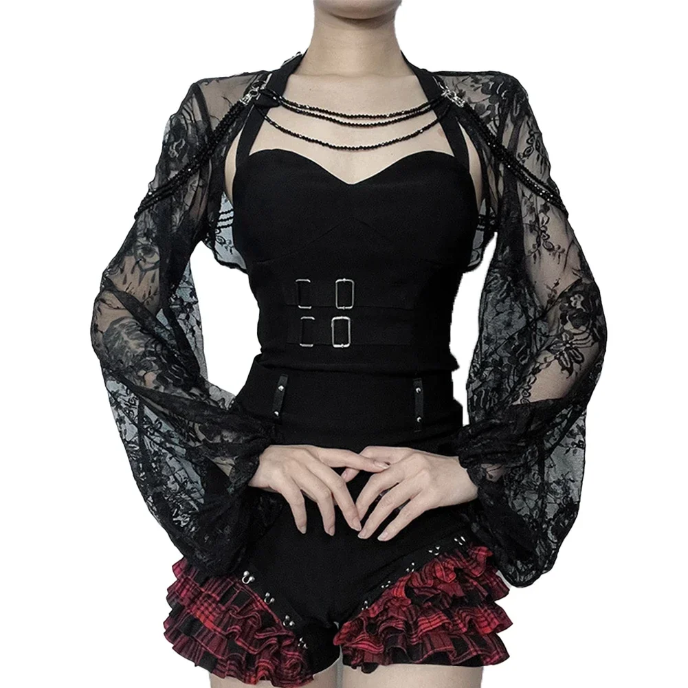 Womens New Hot Girl See-through Cover-up Casual Temperament Sexy Lace Shawl