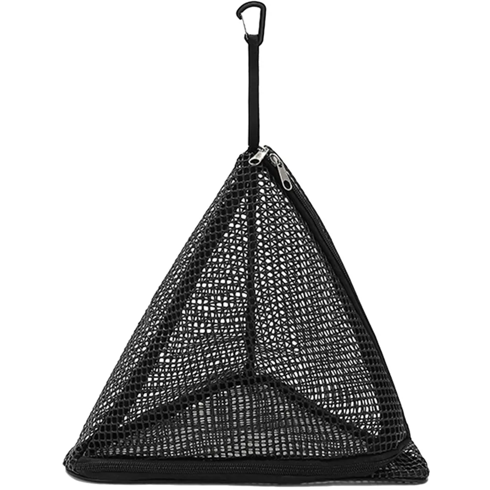 

Сумка-органайзер для еды из черной ПВХ-сетки треугольной формы, легкая, дышащая, для кемпинга, пикника, для фруктов