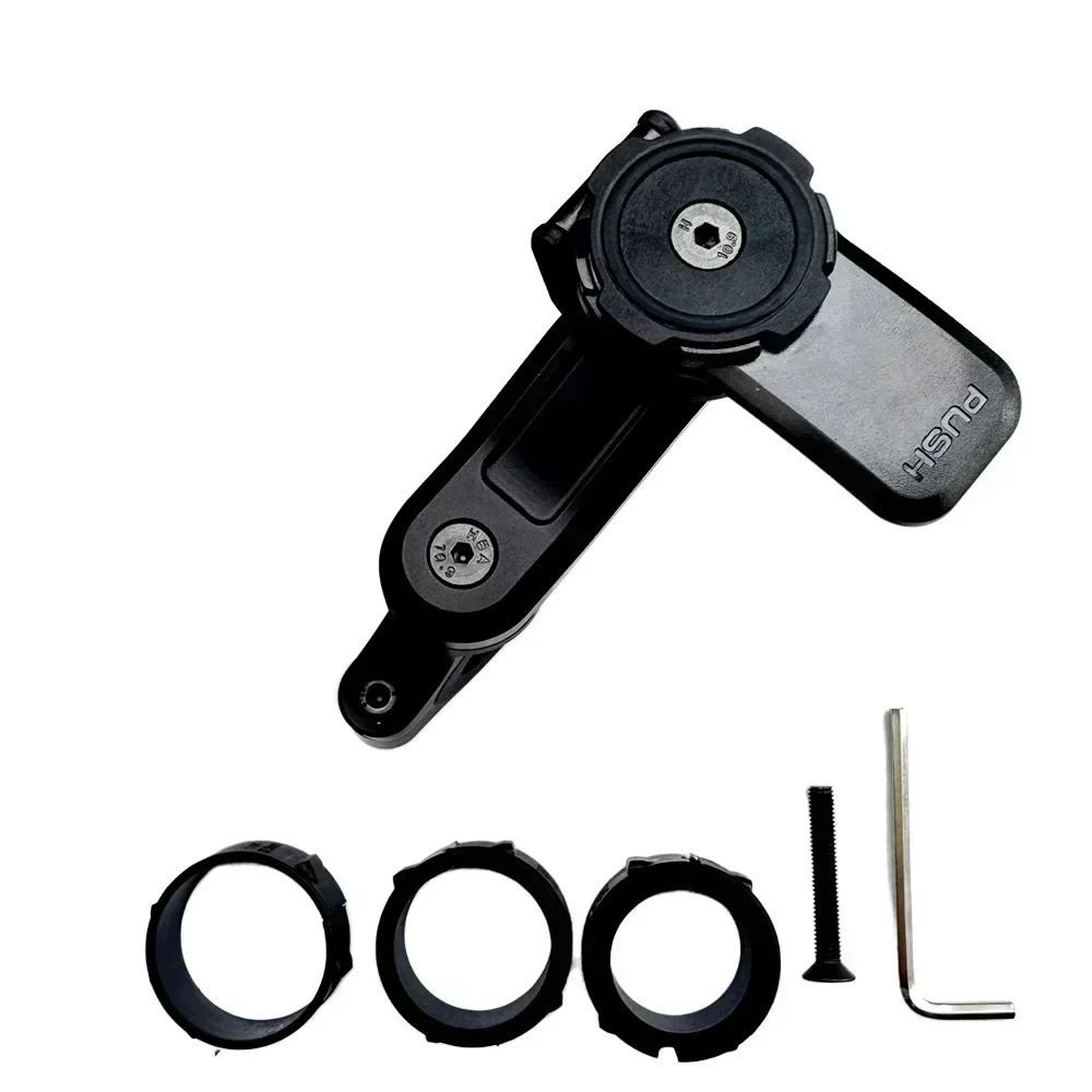 Motorfiets Stuur Steel Vork Mount Houder Telefoon Mount Universele Adapters 1 Bal Spiegel Scooter Mount Trilling Demper Lock