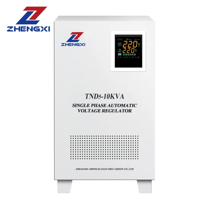 LCD Servo Motor Automatic Voltage Regulator Stabilizer Single Phase 120v/220v/230v 5kva to 20kva AC with Copper