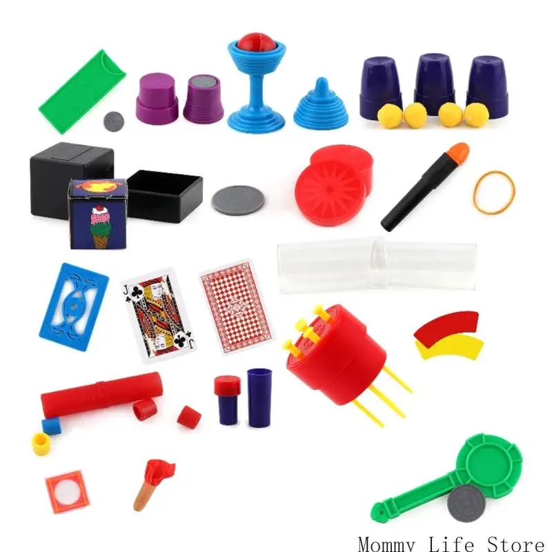 

Illusion Magical Tricks Set for Children Includes Magical Wand and Props for Wedding Shows/ Streets/ Short Video
