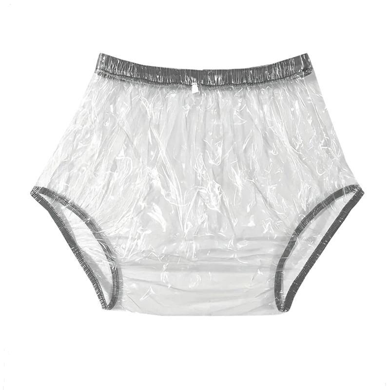 Reusable Waterproof PVC Adult Baby Diaper Coat Waterproof Incontinence underpants Plastic super Soft