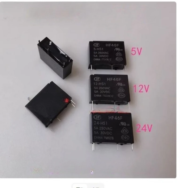 

10 шт./лот HF46F-24-HS1 5A250VAC реле 4-контактное 5A комплект нормально разомкнутых