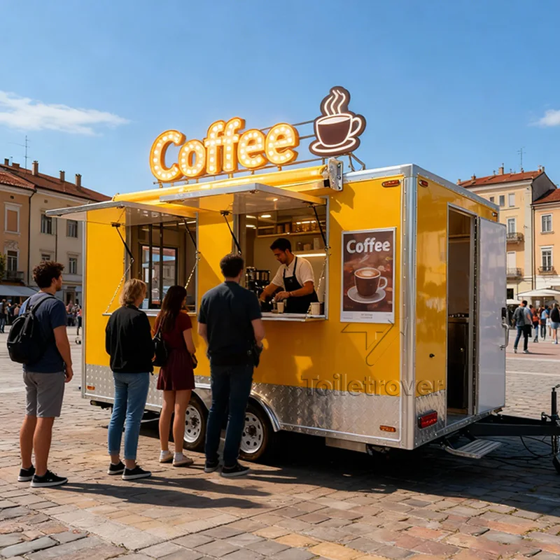 

Commercial Street Food Truck Doner Kebab Outdoor Food Trailer Vintage Hot Dog Pizza Custom Unique Food Truck with Full Kitchen