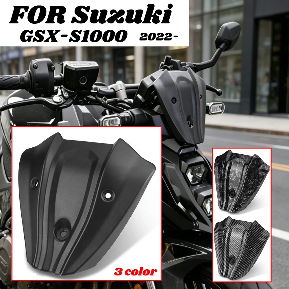 FOR Suzuki GSX-S1000  GSX-S1000  2022-2026 2024 2025 Modified Super Duke Small Windshield Competitive Front Windshield Guide