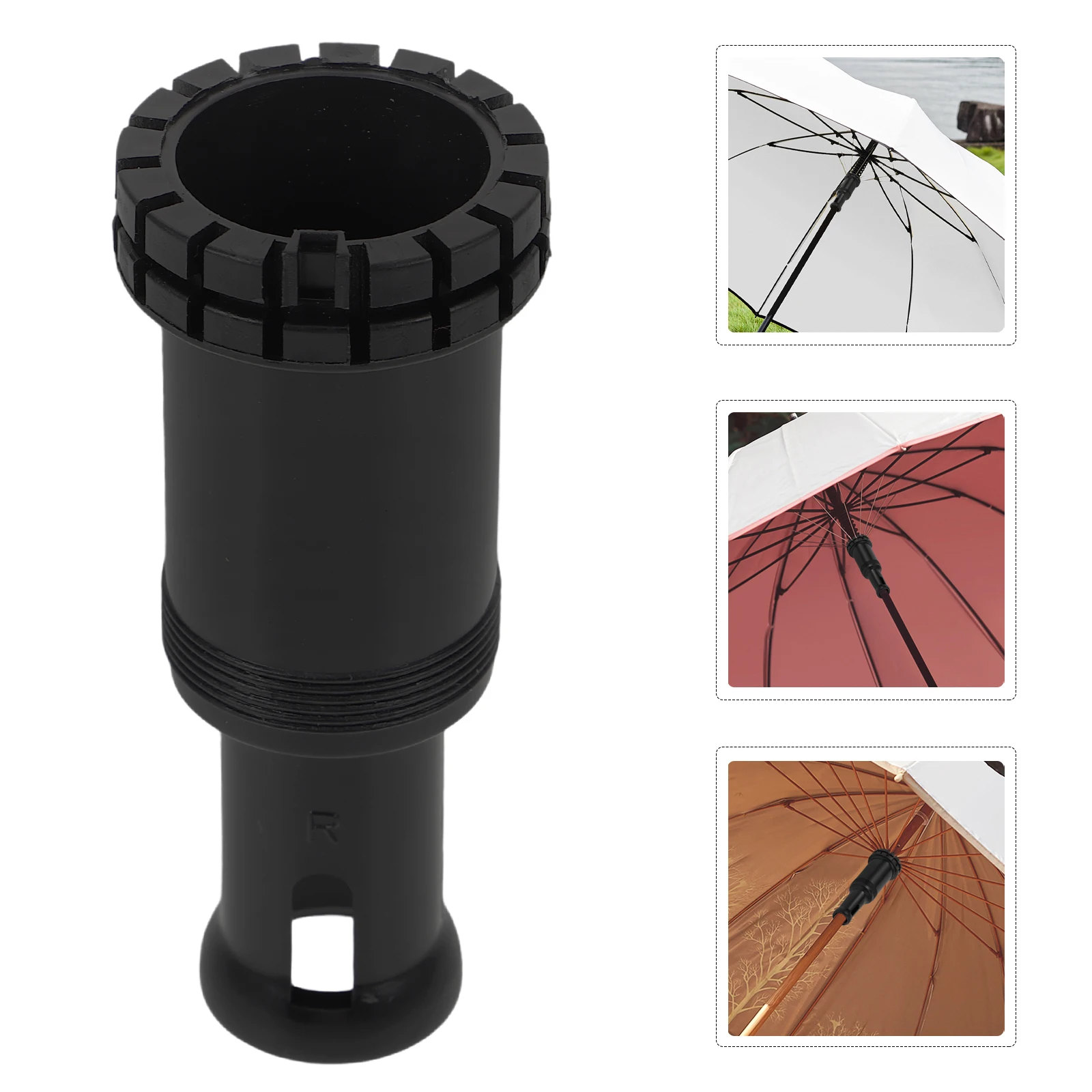 Long Pole Umbrella Accessories Sturdy Plastic Replacement Repairing Racks for 8 Rib Black Folding Umbrellas Outdoor Rain