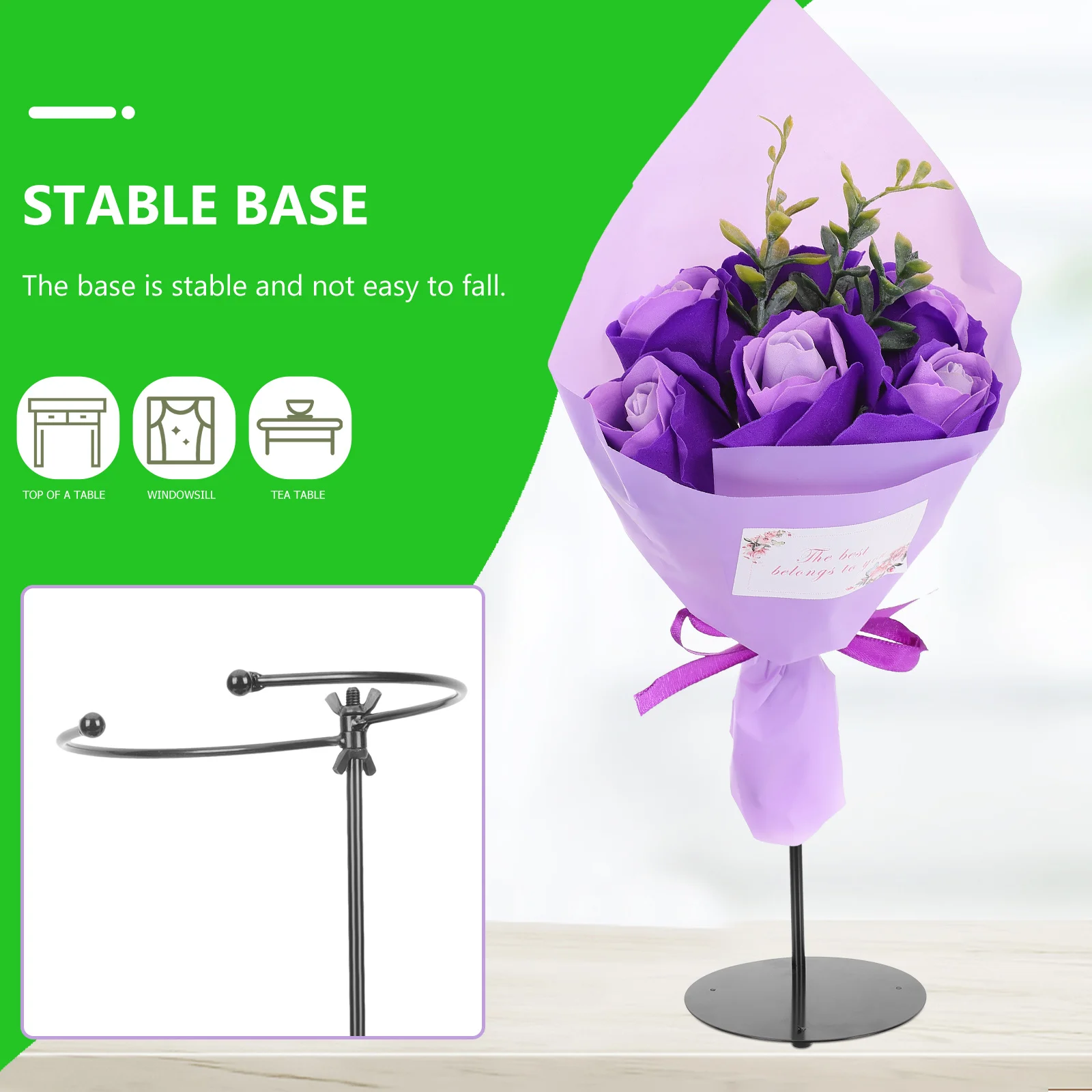 

Adjustable Stand Flower Holder Desktop Fixing Tool Bouquet Stabilizing Bouquet Accessories Rack Flower Shop Supplies