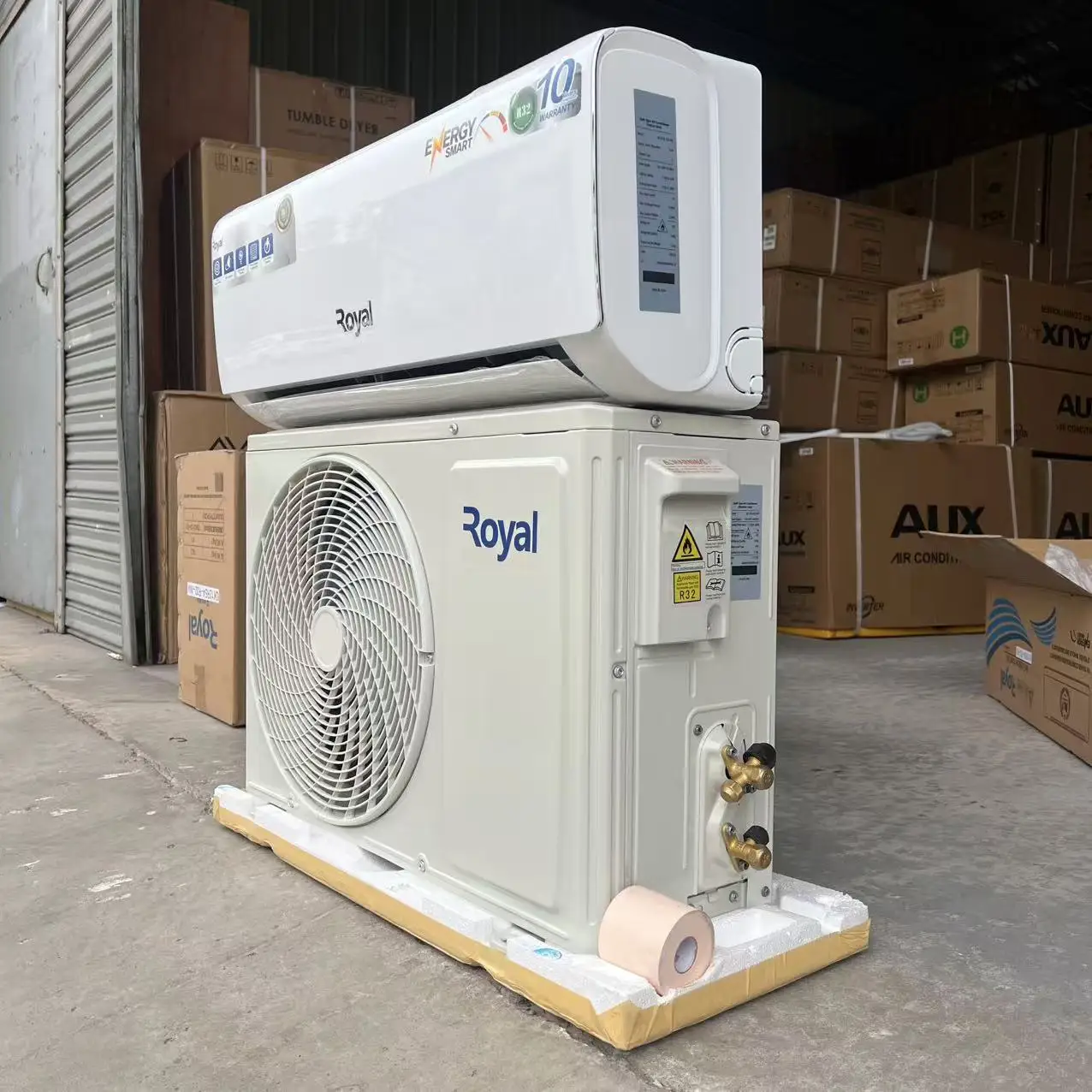 

ROYAL Wall Hanging Split air Conditioner Smart Wifi 12000btu Cooling Only Full DC Inverter EU Standard R32 Low Voltage Startup