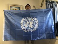 SKY FLAG UN flag 90X150cm natioal UN flag polyester material United Nations hanging flags for decoration