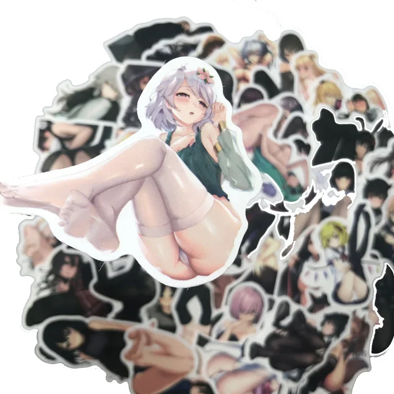 100Pcs Adult Anime Sexy Hentai Stickers Waifu Cool Decal for Car Phone Motorcycle Wall Luggage Laptop Kawaii Sticker