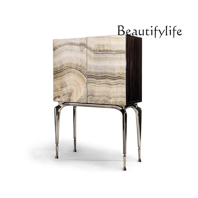 X Medieval Style, High-end Sense, Bedroom Designer Floor-to-ceiling Vertical Dressing Table, Table, Storage Cabinet Integrated