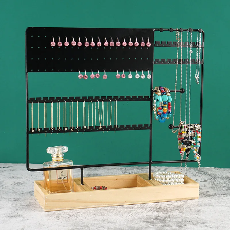 European metal jewelry rack Multi-functional earrings storage earrings rack Bracelet ring necklace jewelry display rack