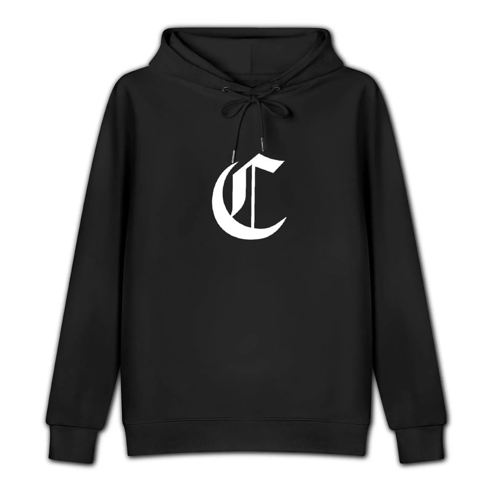 C – Old English Initial White Letter C Pullover Hoodie autumn clothes designer hoodies