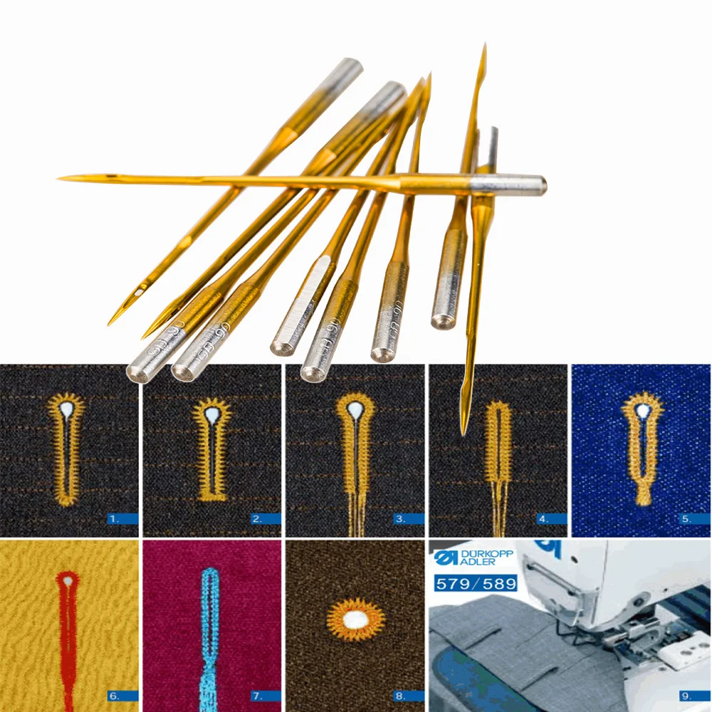 Máquina de coser de 100 piezas, máquina de coser con ojal, ajuste de BROTHER RH9820 DURKOPP 579 JUKI GROZ-BECKERT, 580