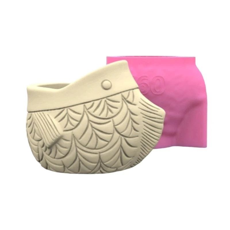 Resin Vase Molds Beautiful Flower Vase Molds Jewelry Jar Molds Fish Planter Moulds Hand-Making Supplies 55KA