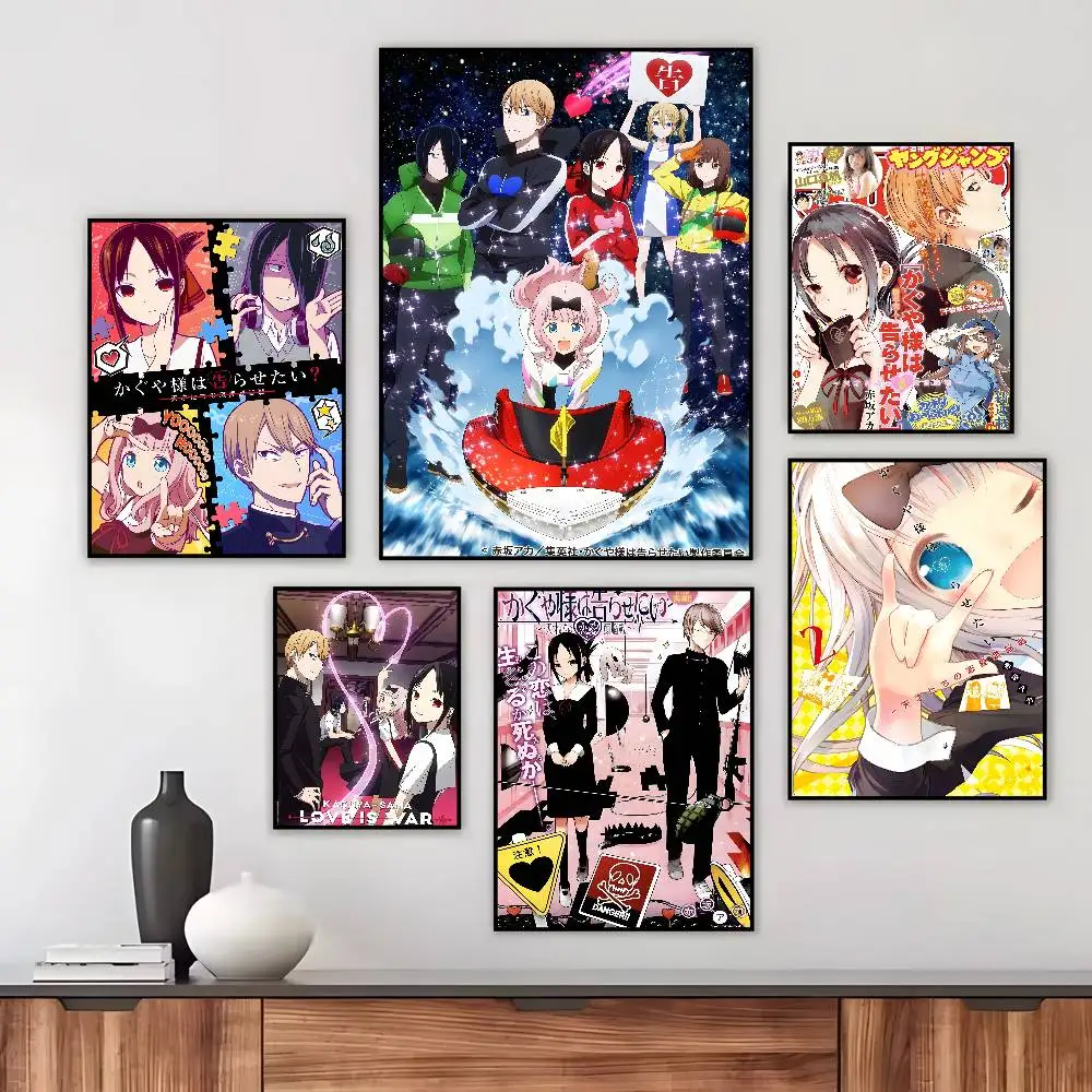 K-Kaguya Sama Love Is War Poster Art canvas HD aesthetic Printing Paper Wall Art for Living Room Bar fashion Home Decor