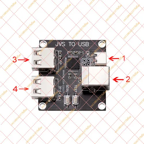 

Arcade System Board JVS to USB Gamepad Controller Adapter JAMMA Converter Accessories