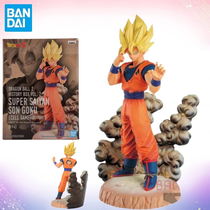 

Bandai оригинальная история Banpresto Dragon Z Ball, коробка 2, Super Saiyan Son Goku, экшн-фигурка, модель гаража, новая игрушка в штучной упаковке, подарки
