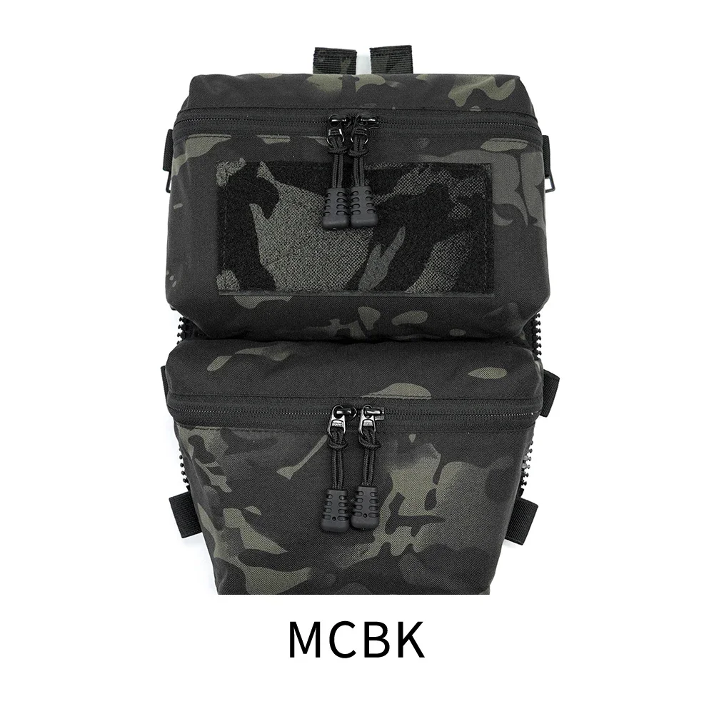 Back Panel Double Pouch FERRO STYLE FCPC V5 Tactical Pouch Bag Airsoft Quick Release Molle Plate Carrier Wargame Outdoor Gear