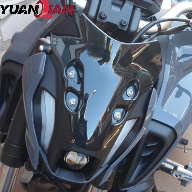 MT-07 2025 Motorcycle Accessories Front Windshield Windscreen Deflector Wind Shield Screen For YAMAHA MT07 MT 07 2021 2022 2023