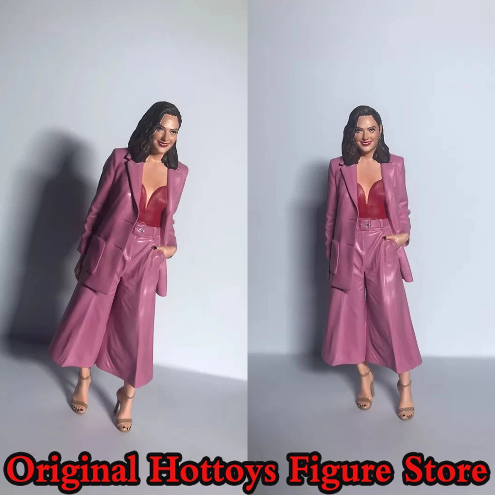 1/18 Scale Female Soldier Pink Suit Beauty Mini Painting Sculpture Full Set About 9cm Action Figure Model Doll Collection