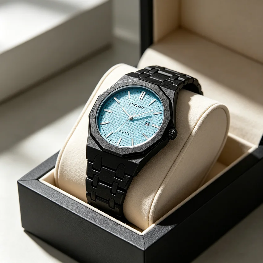 Luxury Man Watch Date Luminous Waterproof Stainless Steel Men Wristwatch Fashion Business Quartz Men's Watches Frosted Case