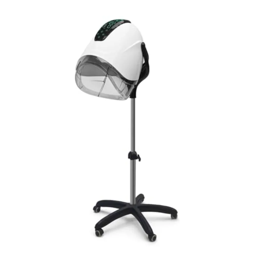 

Professional Stand-up Hooded Hair Dryer with Smart Touch Control Panel 1000W 8-Speed Settings Negative Ion and Ozone Functions