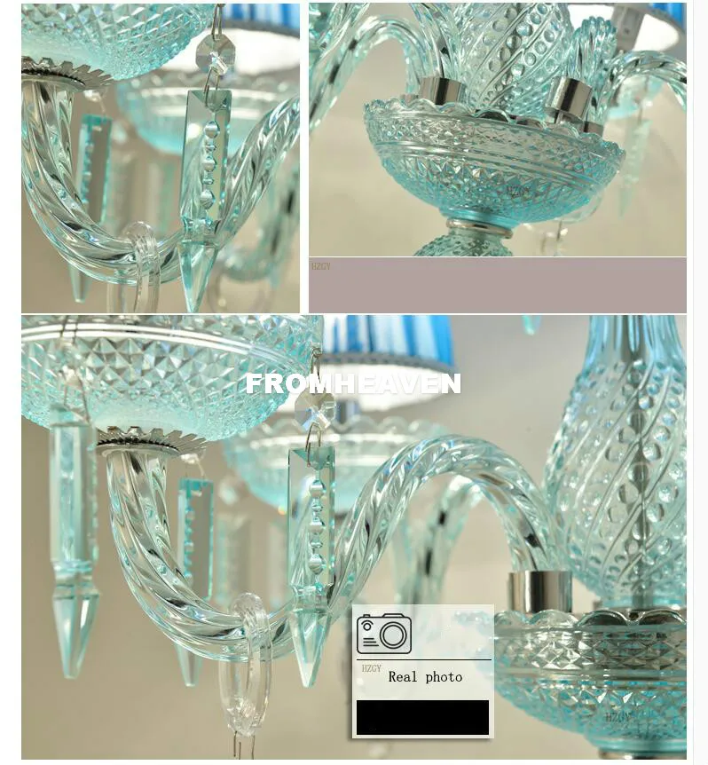 Gratis Verzending Crystal Tafellamp Moderne Blauwe Kleur Art High Grade Kristallen k9 Tafellamp Voor Thuis Slaapkamer Woonkamer decoratie