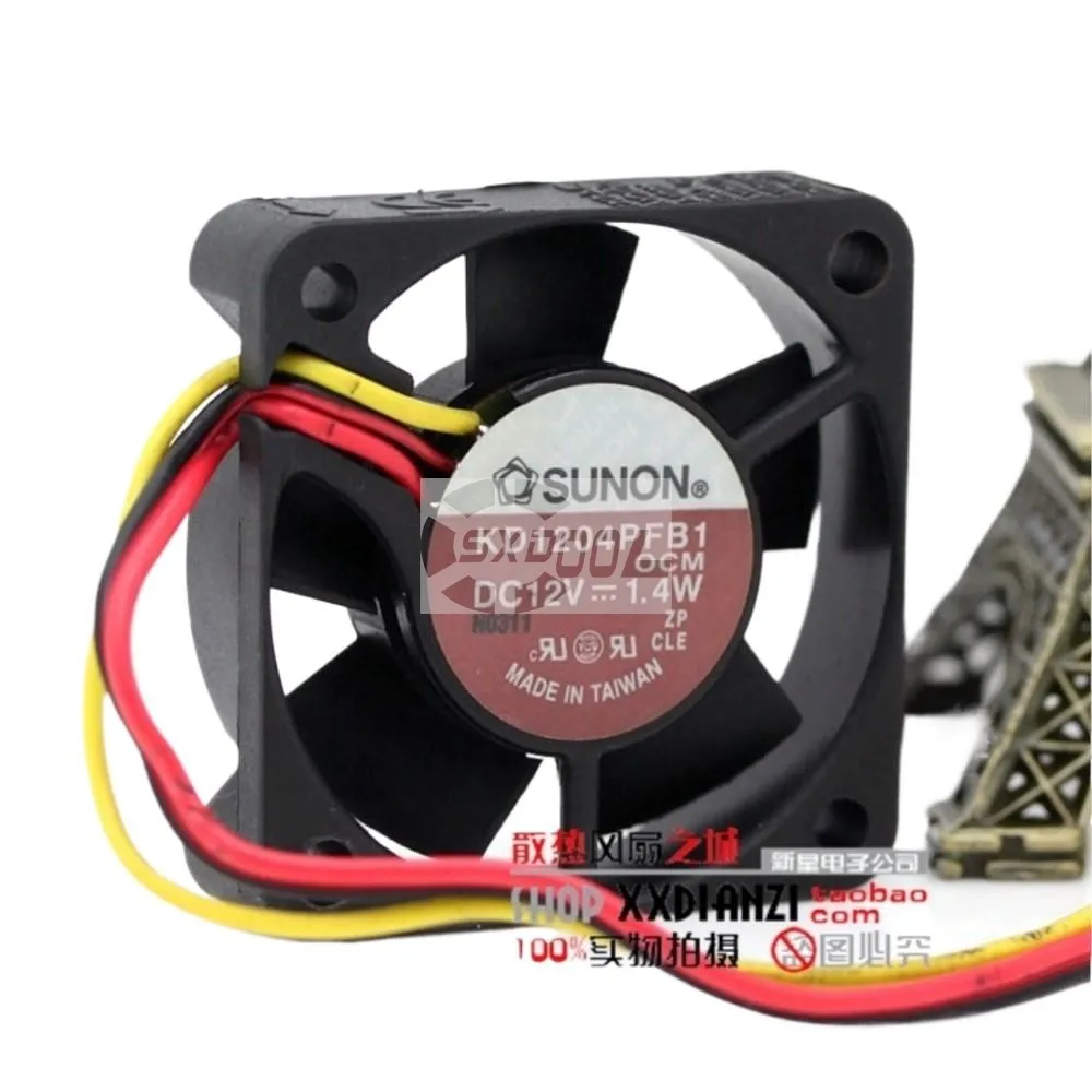 2pcs 40mm Fan for Sunon KD1204PFB1-8 12V 1.4W Cooling 0.11A Efficient Compact Tachometer Electronics