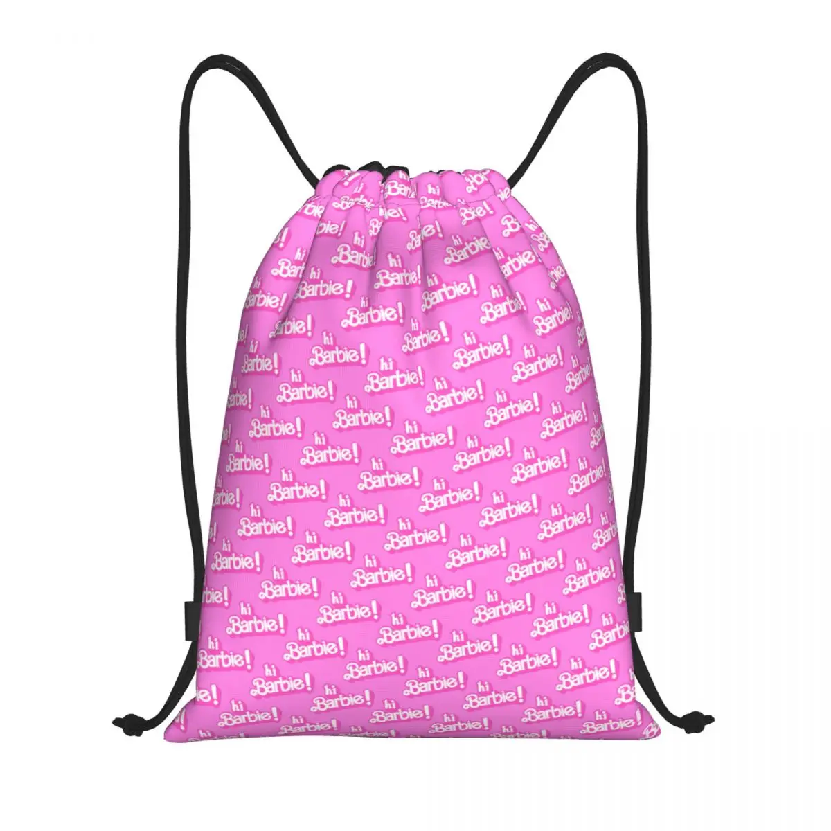 

Custom Barbie Cute Drawstring Bag Men Women Portable Sports Gym Sackpack Shopping Backpacks