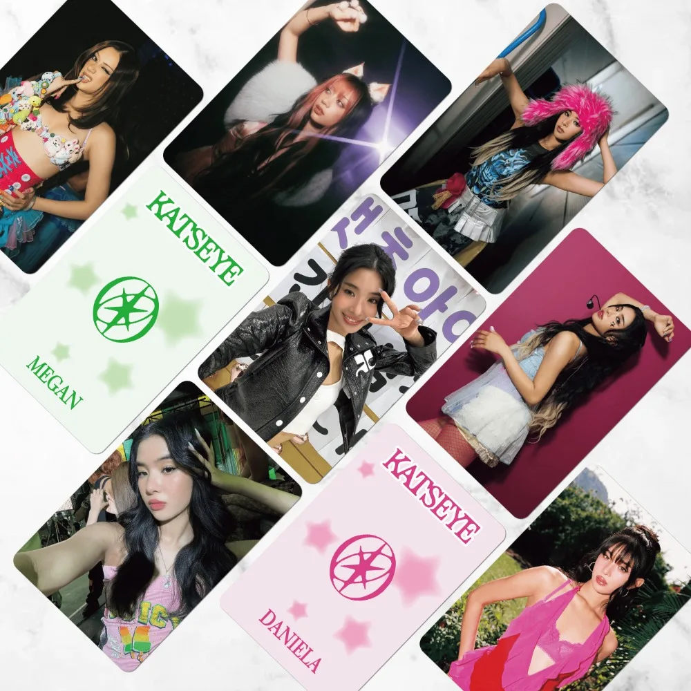 55pcs Lomo Cards KATSEYE PINKY UP HD Printd Photocards Photo Lomo Cards Fans Collection Printed Cards Fans Gift