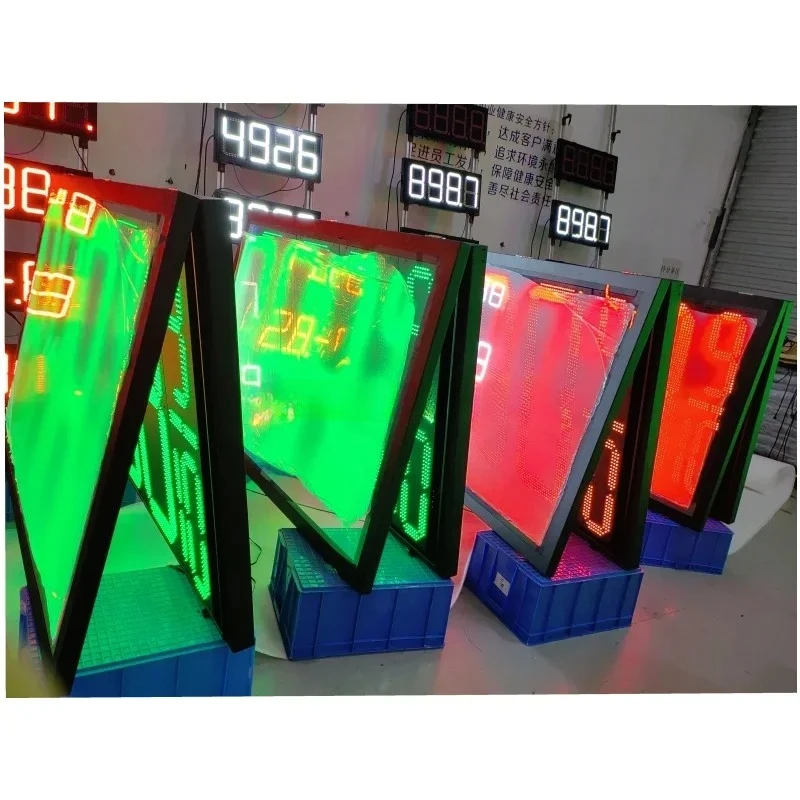 Display del prezzo della stazione di benzina LED di grandi dimensioni 36''-48'' 7 segmenti rosso verde 8.889/10