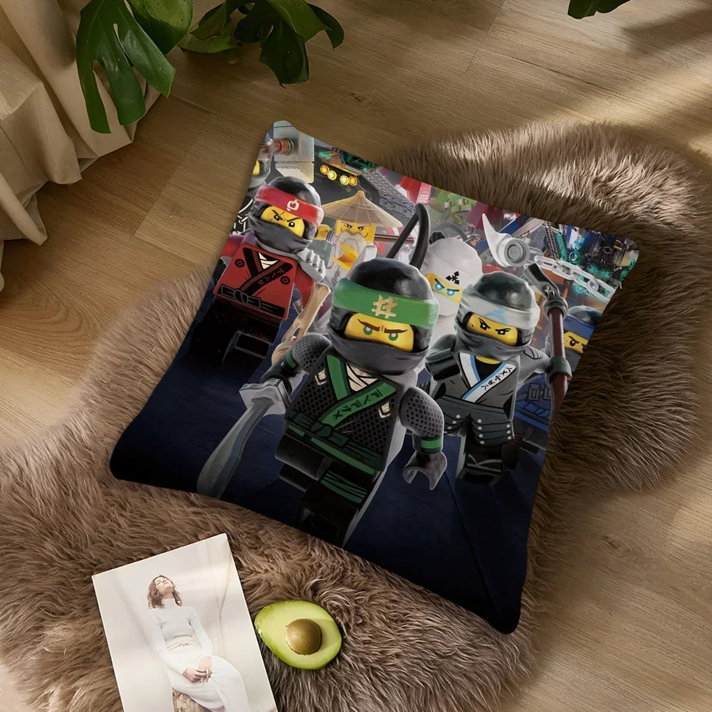 The L-Lego N-Ninjago Pillow Case Pillowcase Living Room Sofa Super Soft Cushion Cover Suitable For Home Bedroom Room Decoration