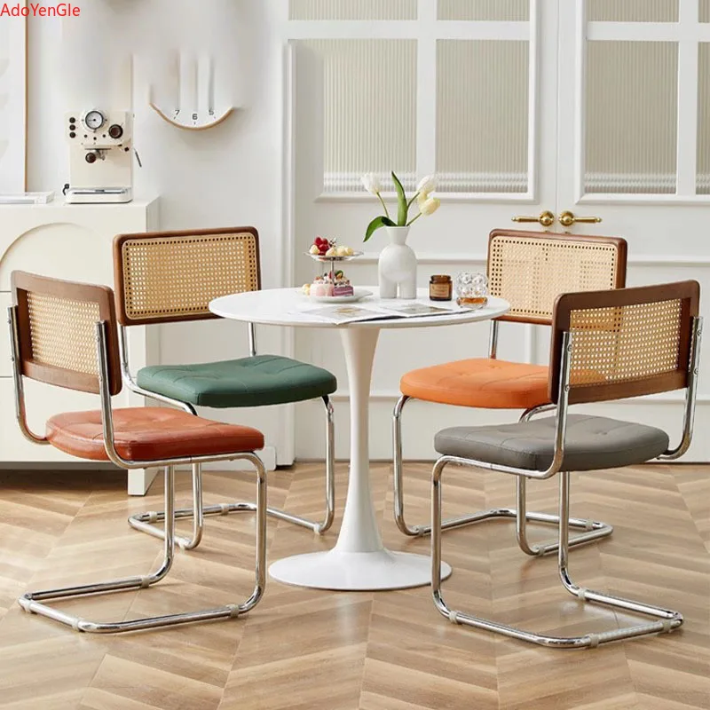 Vintage Modern Dining Chairs Beautiful Trendy Nordic Rattan Chair Kitchen Home Cadeiras De Jantar Kitchen Furniture